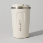 كوب حراري سعة 510 مل – ستانلس ستيل عازل مزدوج و مقاوم للتسرب  – أبيض