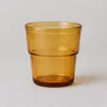 كوب زجاجي شفاف – متين و أنيق لجميع المشروبات – بني