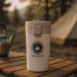 ⁦كوب حراري سعة 450 مل – ستانلس ستيل عازل مزدوج و مقاوم للتسرب  – أبيض⁩ - الصورة ⁦2⁩